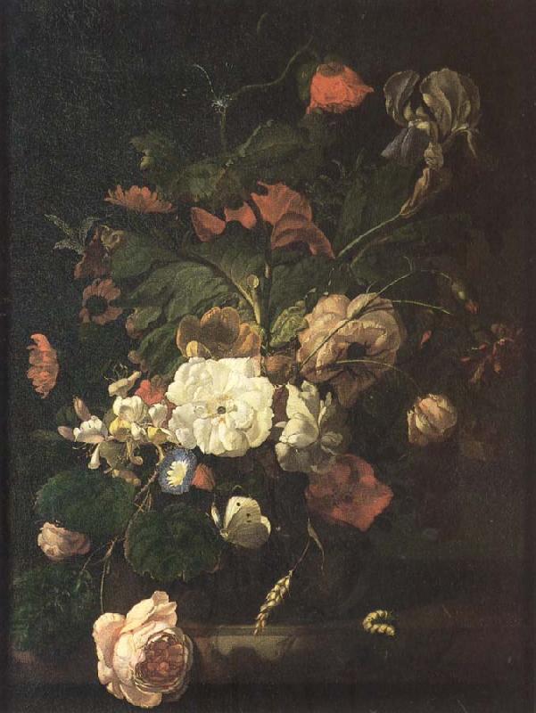Rachel Ruysch Flowers in a vase Sweden oil painting art